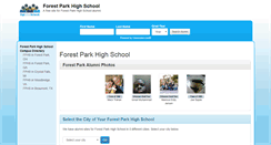 Desktop Screenshot of forestparkhighschoolalumni.com