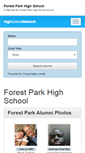 Mobile Screenshot of forestparkhighschoolalumni.com